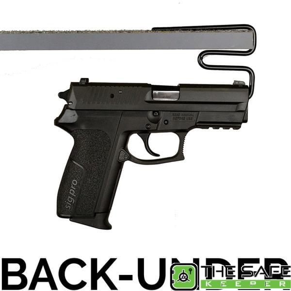 Gun Storage Solutions 2-Pack Handgun Back-Under Shelf Holders/Kickstands