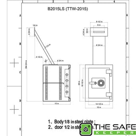 Hollon TTW-2015E Through-the-Wall Safe, image 2