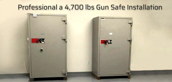 Professional a 4,700 lbs Gun Safe Installation