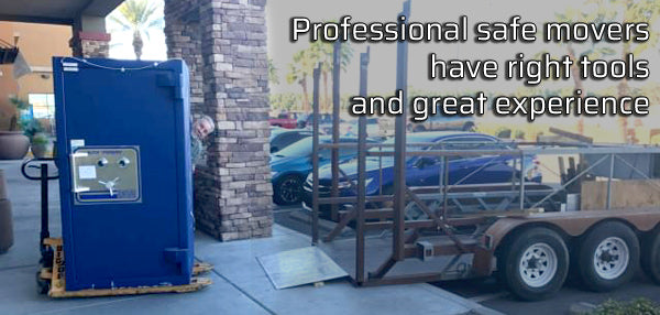 Professional safe movers have right tools and great experience
