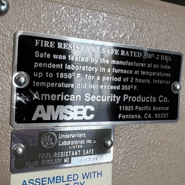 USED Amsec AMVAULT CF-2518 TL-30 Safe