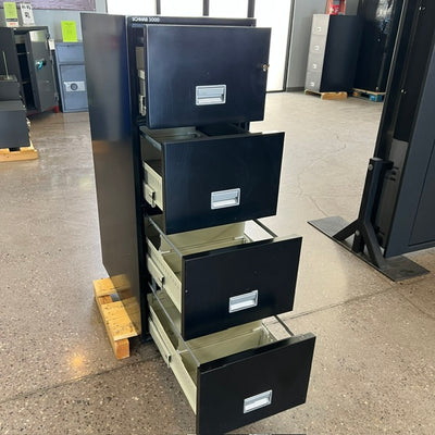 USED Schwab 5000 4 Drawer Fireproof File Cabinet, image 2 