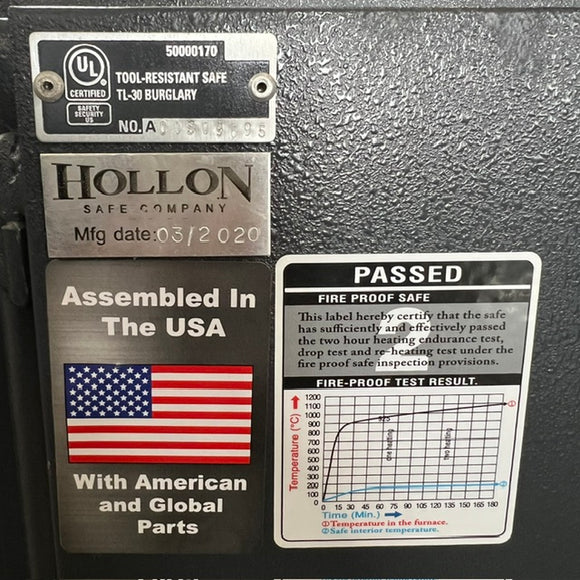 USED Hollon MJ-2618E TL-30 Safe, photo 5