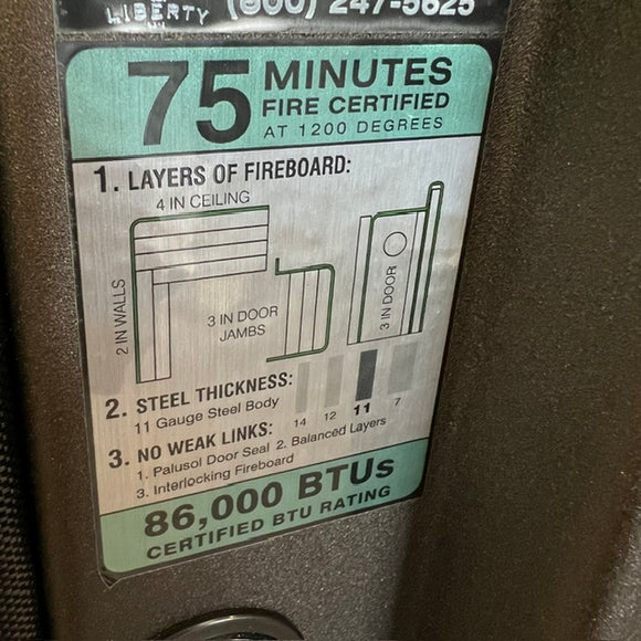 USED Liberty Franklin 25 Gun Safe, photo 8