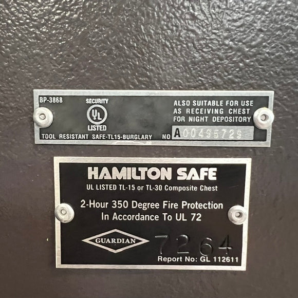 USED Hamilton TL-15 Commercial Safe, photo 5