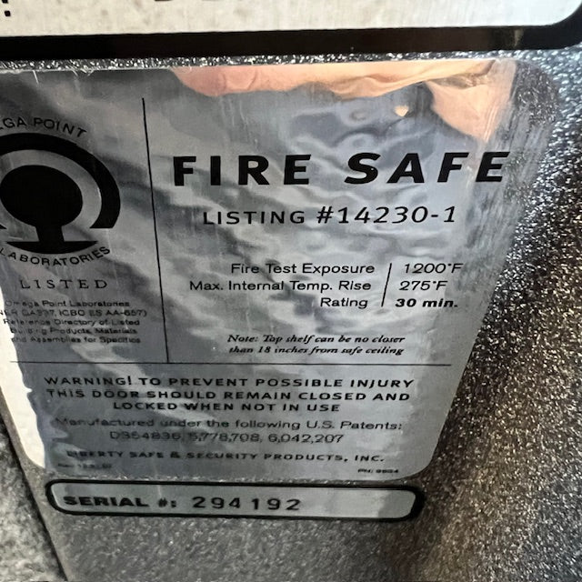 USED Liberty Colonial D-23 Gun Safe, photo 5