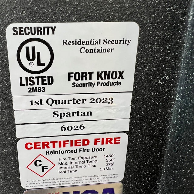USED Fort Knox Spartan 6026 Gun and Home Safe, photo 7