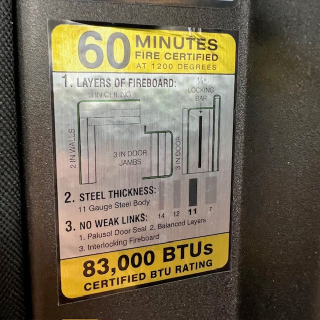 USED Liberty Colonial 50 Gun Safe, photo 8