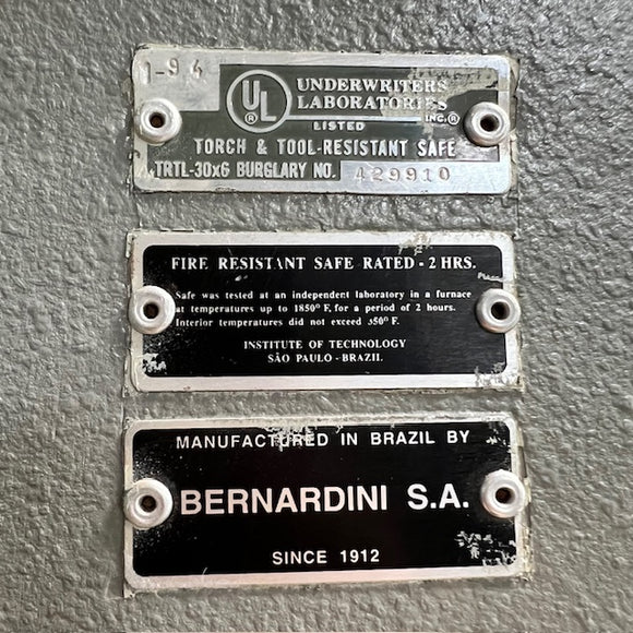 USED Bernardini TRTL30x6 Commercial Safe, photo 6