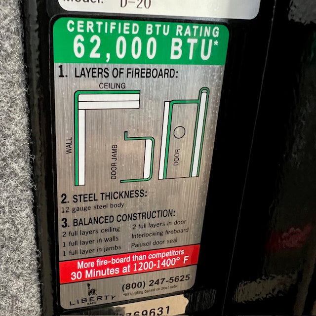 USED Liberty Centurion Gun Safe, photo 5