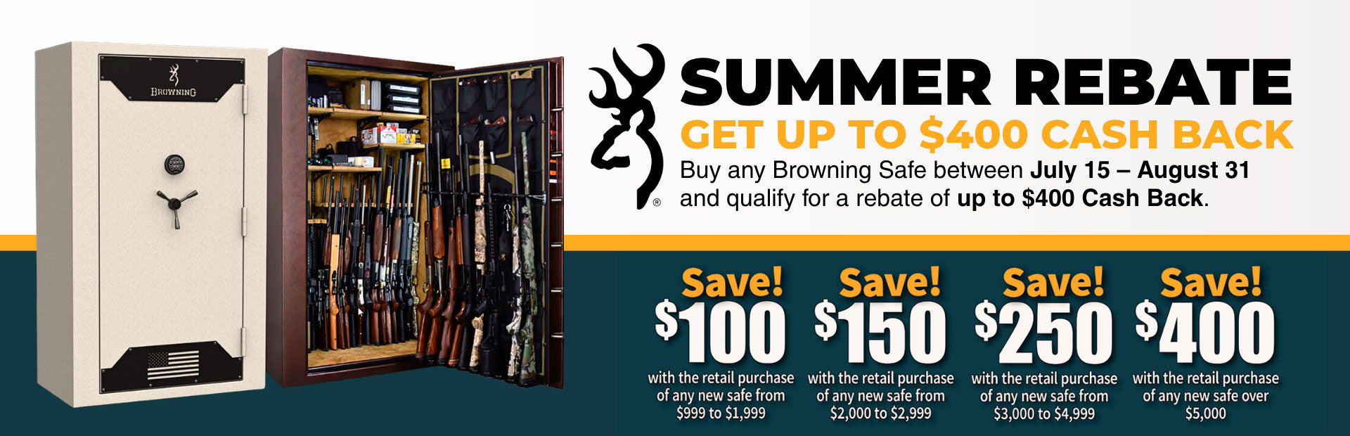 Browning Rebate Summer 2026 Gun Safe Special