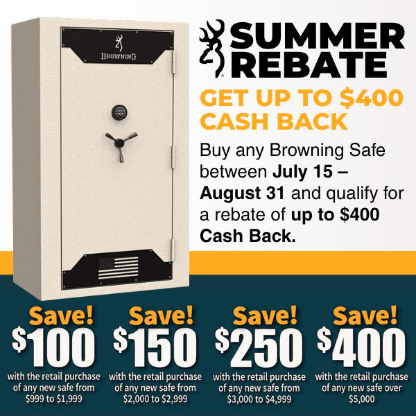Browning Rebate Summer 2026 Gun Safe Special