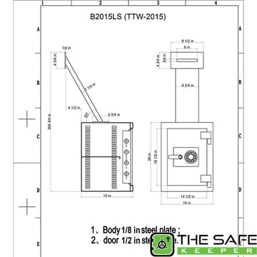 Hollon TTW-2015C Through-the-Wall Safe, image 2 
