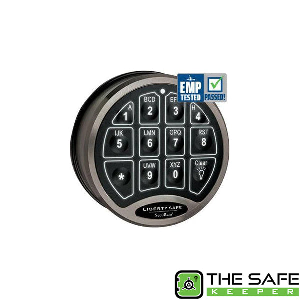 SecuRam BackLit Electronic Lock (Black Chrome), image 1 