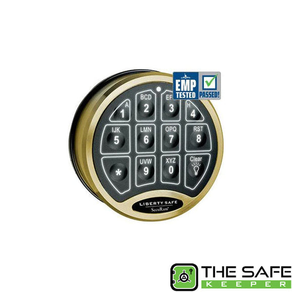 SecuRam BackLit Electronic Lock (Brass), photo 1