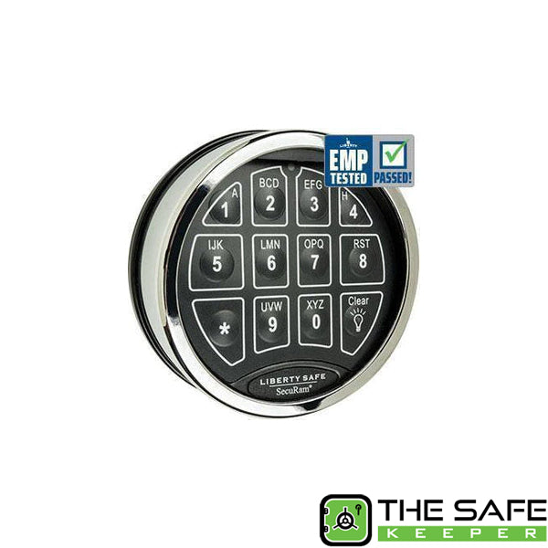 SecuRam TopLit Electronic Lock (Chrome), image 1 